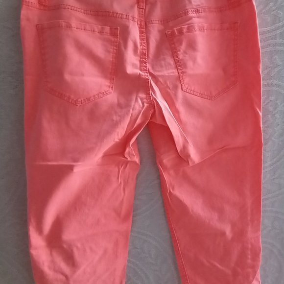 Free Style Revolution Neon Orange Capris Size 11 (T-253) - Picture 5 of 5